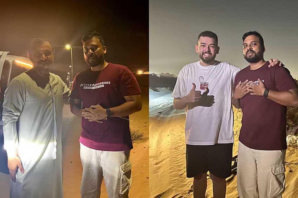 യുഎഇയിലെ മരുഭൂമിയിൽ വാഹനം കുടുങ്ങി; രക്ഷകരായി പോലീസ്, നന്ദി അറിയിച്ച് പ്രവാസി ദമ്പതികൾ
