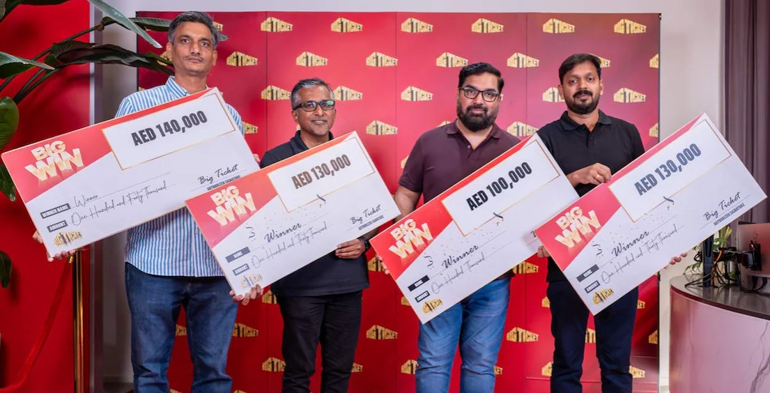 ബി​ഗ്ടിക്കറ്റ് വഴി ഭാ​ഗ്യം തെളി‍ഞ്ഞു! ഭാര്യയ്ക്കൊപ്പം ടിക്കറ്റെടുത്ത് ലക്ഷങ്ങൾ സ്വന്തമാക്കി മലയാളി; ഭാ​ഗ്യശാലികളെല്ലാം ഇന്ത്യക്കാർ