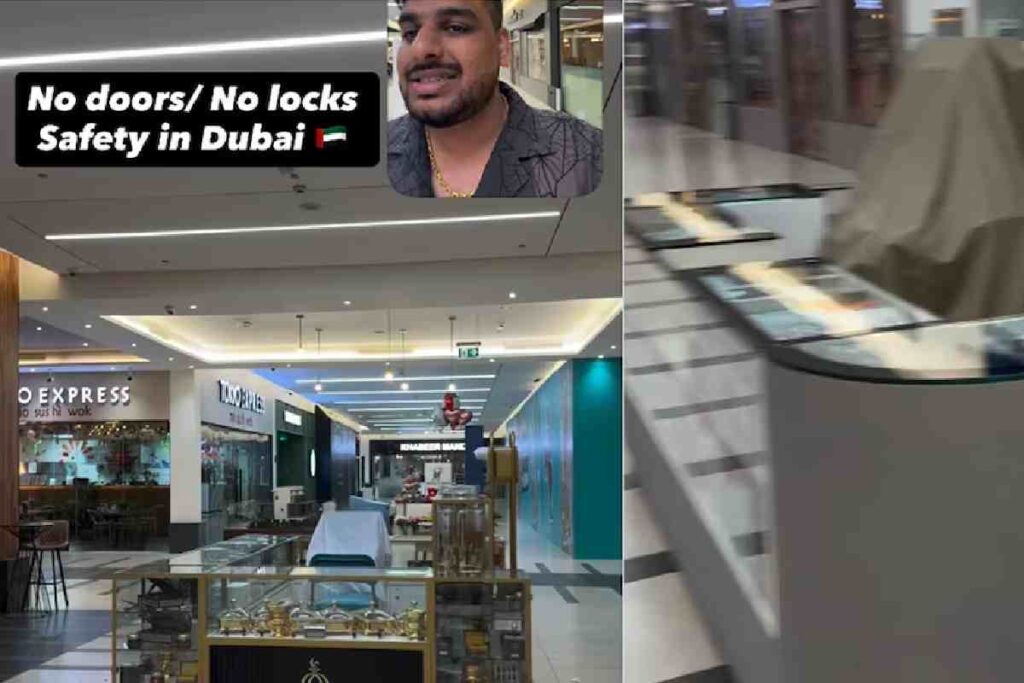 ഗ്ലാസ് ഡോറും ഇല്ല, ഷട്ടറും ഇല്ല; ദുബായ് എത്ര സുരക്ഷിതമാണെന്ന് കാണിച്ച് ഇന്ത്യൻ യുവാവിന്റെ വീഡിയോ ഹിറ്റ്