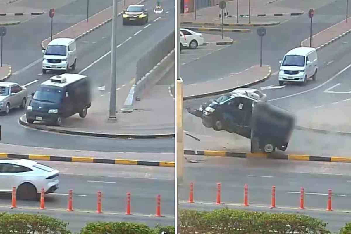 ശ്രദ്ധ മാറല്ലേ! അപകടം ഉറപ്പ്; യുഎഇയിൽ ഡ്രൈവിങ്ങിനിടെ സിഗ്നലിലേക്ക് വാൻ ഇടിച്ചുകയറുന്ന വീഡിയോ പങ്കുവെച്ച് പോലീസ്