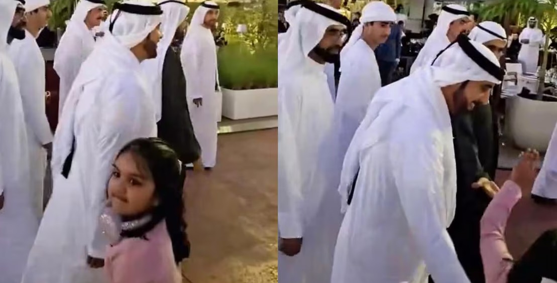 പാഠപുസ്തകത്തിലെ രാജാവിന് ഏഴുവയസ്സുകാരിയുടെ ‘ഹൈ ഫൈവ്’; യുഎഇയിലെ ഈ ഭരണാധികാരിയെ ഞെട്ടിച്ച് മലയാളി ബാലിക!