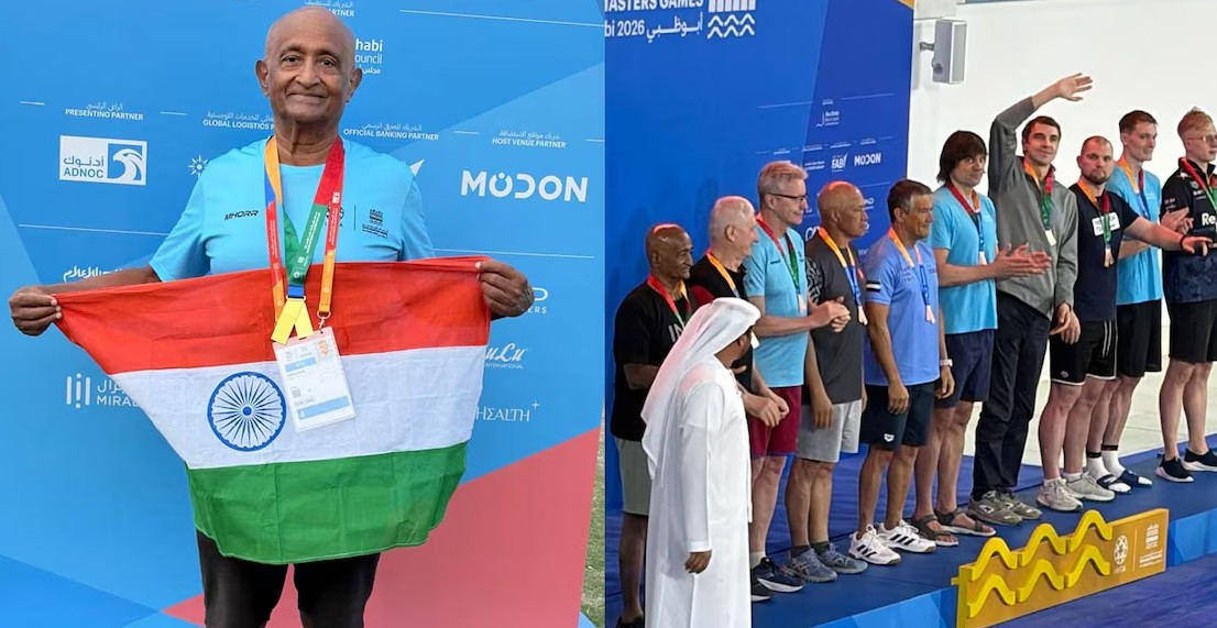 മണിമലയാറ്റിൽ നിന്ന് യുഎഇയിലെ സുവർണ്ണതീരത്തേക്ക്; 76-ാം വയസ്സിലും ‘അൺസ്റ്റോപ്പബിൾ’ ഈ പാലാക്കാരൻ നീന്തൽക്കാരൻ